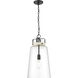 Lolla 1 Light 11.8 inch Matte Black Indoor Pendant Ceiling Light